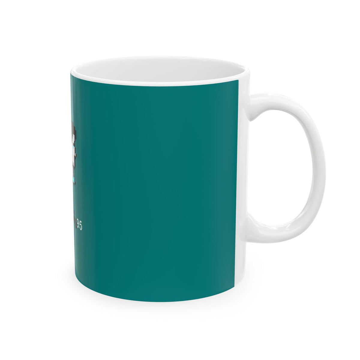 "Do You Want To Feel Something 95" Teal Coffee Cup (11oz/15oz)