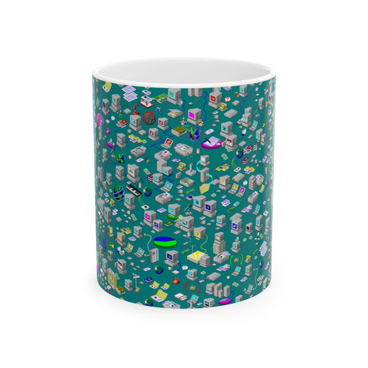 Everything in its Place in the Network Ceramic Mug, (11oz, 15oz)