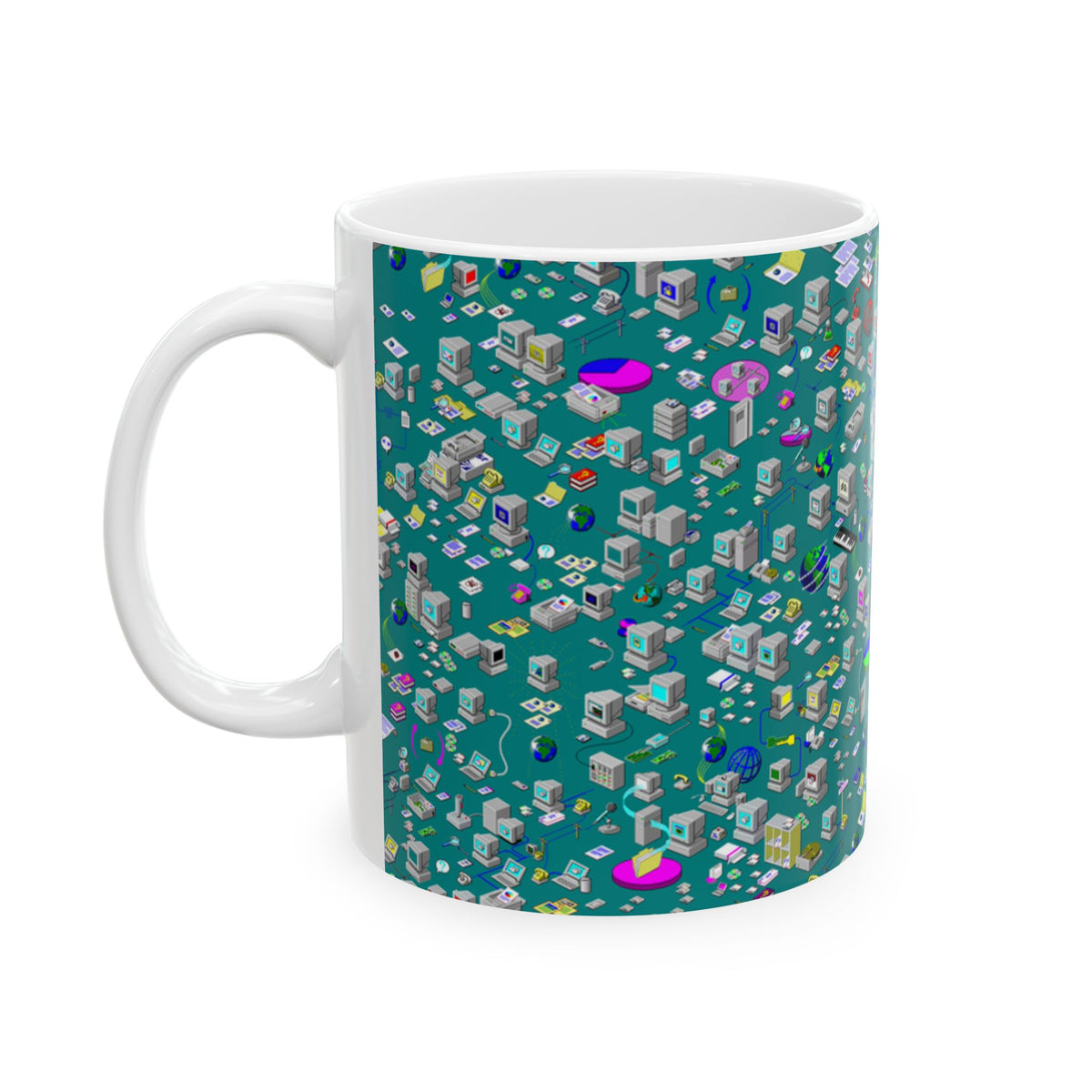 Everything in its Place in the Network Ceramic Mug, (11oz, 15oz)