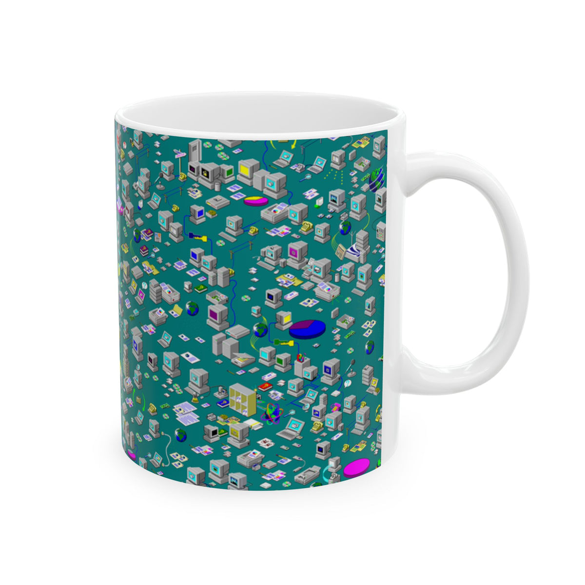 Everything in its Place in the Network Ceramic Mug, (11oz, 15oz)